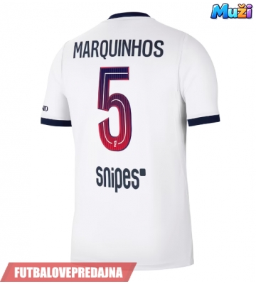Lacne Muži Futbalové dres Paris Saint-Germain Marquinhos #5 2026-27 Krátky Rukáv - Preč